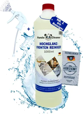 Produktbild von PandaCleaner Küchenfronten-Reiniger - Premium Konzentrat Hochglanzreiniger Für Bad & Küche - Hochglanzmöbel-Reiniger - 1000ml