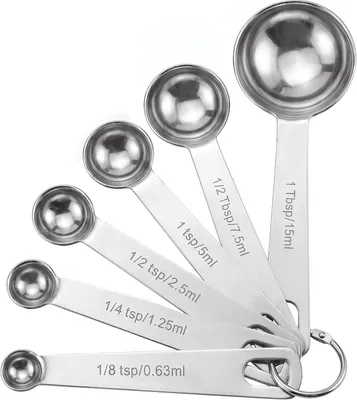 Produktbild von Messbecher-Set – 6 Stück – Edelstahl
