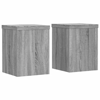 Obrázek produktu pro vidaXL Stojan na rostliny 2 ks. Grey Sonoma 15x15x20 cm Materiál na bázi dřeva