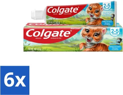 Obrázok produktu pre Colgate Bubble Fruit zubná pasta pre deti - pre deti od 2 do 5 rokov - 50 ml - hodnotné balenie - 6 kusov