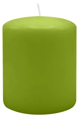 Produktbild von Stumpenkerzen 100 x Ø 80 mm, Limonegrün, 8 Stück