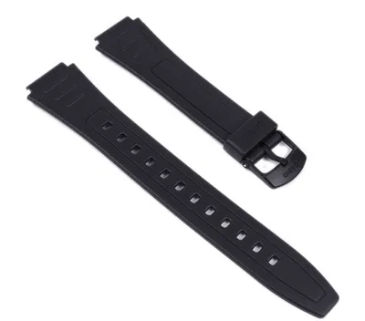 Produktbild von Casio Uhrenarmband 18mm Resin schwarz | W-800HG W-800H W-800HM W-800