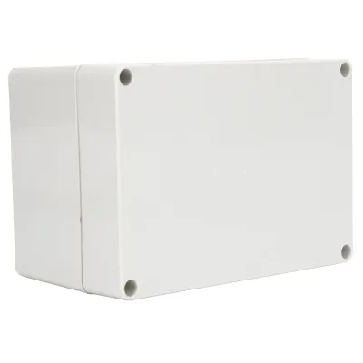 Obrázek produktu pro Napájecí přípojková skříňka z plastu ABS, kryt pro venkovní elektrické projekty, 160 x 110 x 90 mm, krytí IP65