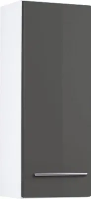 Produktbild von Bad Hängeschrank Parma in hochglanz grau 25 cm breit