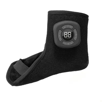Produktbild von Tragbares Fußmassagegerät, 3 Massageprogramme, Wärmefunktion, 360° Vibration, verstellbar, Typ-C Ladeanschluss