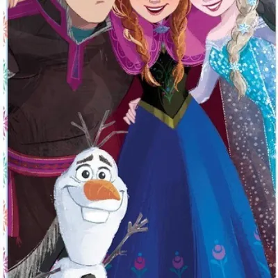 Immagine prodotto di Asciugamano da bagno Disney Frozen, collezione Friends, ad asciugatura rapida, 70 x 140 cm, in poliestere