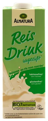 Produktbild von Alnatura Bio-Reis Drink ungesüßt vegan, 8er Pack (8 x 1 l)