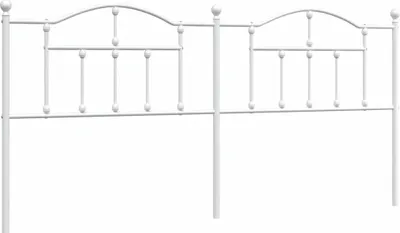 Produktbild von vidaXL Ersatz-Kopfteil Metall Weiß 193 cm