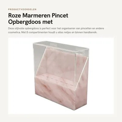 Immagine prodotto di Dailygoods - Contenitore con 8 scomparti - Organizer - Supporto per pinzette