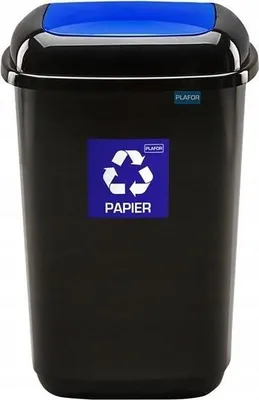Produktbild von Mülleimer Plafor, blau/schwarz