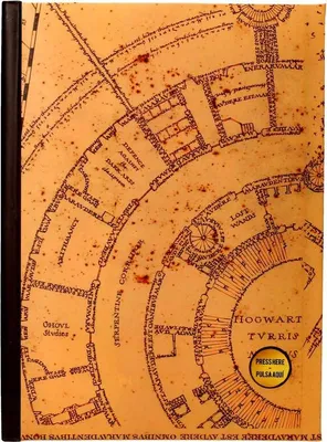 Produktbild von Notizbuch mit der Karte des Rumtreibers und Licht, Harry Potter-Design