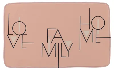 Produktbild von TENDANCE | Badezimmerteppich - Badematte - Badvorleger - 45 x 75 cm - rosa - Duschmatte - Badezimmer - Dekorativ