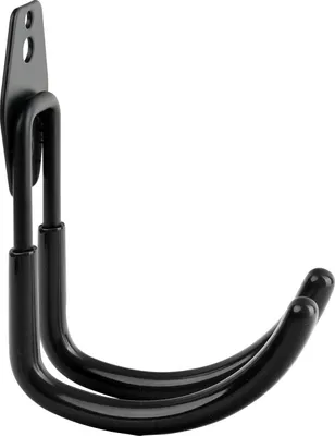 Produktbild von Schramm® 6 Stück Wandhaken ca. 11 x 38 x 14 cm Doppelhaken Universalhaken Mehrzweckhaken Haken Garage Werkzeughalter wählbar schwarz oder orange, Farbe:schwarz