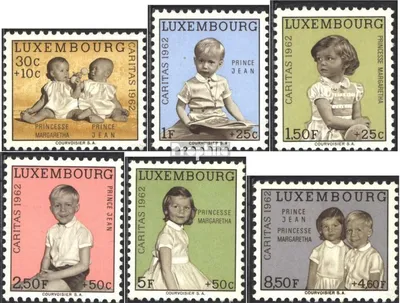 Produktbild von Briefmarken Luxemburg 1962 Mi 660-665 (kompl.Ausg.) gestempelt Caritas