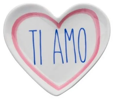 Produktbild von Gift Company Porzellanteller Love Plates Herz Ti Amo