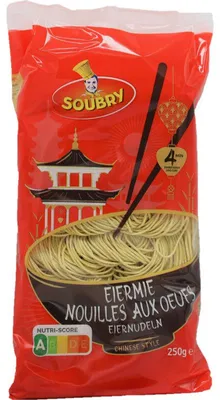 Produktbild von Soubry Chinese Eiermie 250g – Authentische asiatische Eiernudeln, vielseitig & hochwertig
