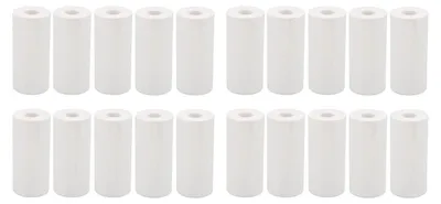 Image de Papier thermique de qualité supérieure pour imprimantes, format 57x25 mm, lot de 20 rouleaux