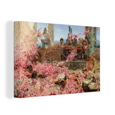 Produktbild von OneMillionCanvasses® - Leinwandbilder - 150x100 cm, Die Rosen des Heliogabalus - Lawrence Alma Tadema, Wandbilder Kunstdruck Wanddekoration