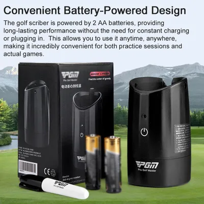 Image de PGM Golf Electric Scriber Ball Alignment Line Marking Tool Gravitys Distribution Finder avec 1 stylo pour l'équipement