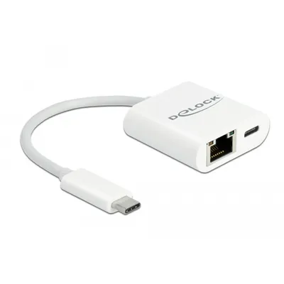 Obrázok produktu pre DeLOCK 65402, Kábel, USB Typ-C, Ethernet, 5000 Mbit/s, Biela
