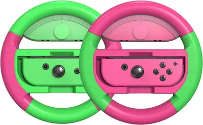 Immagine prodotto di 2 Volanti COODIO per Joy-Con, compatibili con Mario Kart 8 Deluxe per Nintendo Switch OLED