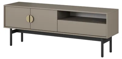 Produktbild von Selsey Stoon II - TV-Lowboard mit 1 Schublade und 1 offenem Fach, Steingrau, 154 cm