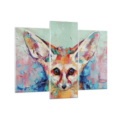Produktbild von Bilder auf glas - 3 Teile - Klein November Bunt - 130x100cm - Glasbilder - Wandbilder - Bilder - zum Aufhängen bereit - Wanddekoration aus Glas - Glas Bilder - Wandbild auf Glas - GCB130x100-4568
