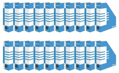 Produktbild von DONAU 7649001FSC-10 Karton Stehsammler Stehordner, Blau, 20 Stück