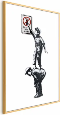 Produktbild von Posterpapier Poster - Graffiti is a Crime 29.7x42 cm Streetart h-C-0092-ao-a