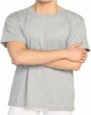 Produktbild von 6 Pack Herren Basic T-Shirt Unterziehshirt Unterhemden Grau XXL Baumwolle K-82