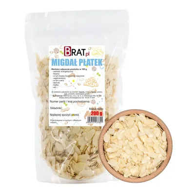Immagine prodotto di Scaglie di mandorle 200g Brat.pl