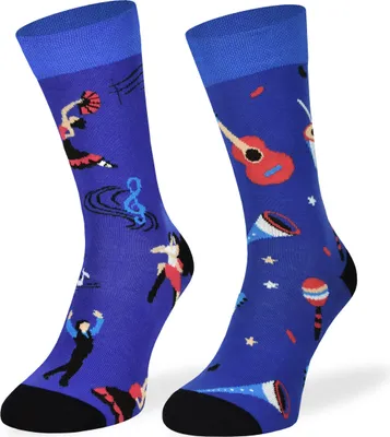 Produktbild von SKIETY Bunte Lustige Socken für Erwachsene Baumwolle, Salsa, 35-38