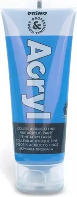 Produktbild von Feine Acrylfarbe in 75 ml Tube zum Malen, Acryl Farbe Plakatfarbe für Leinwand, 1 Stk. Farbe:cyanblau 501
