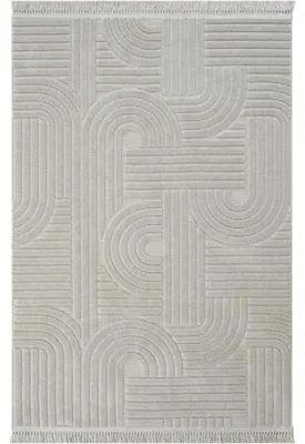 Image de Tapis en chenille Beige - 160 x 200 cm - Poils 8 mm