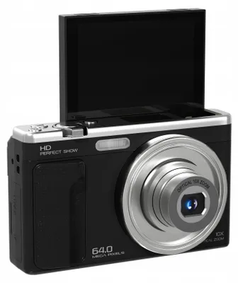 Zdjęcie produktu dla Aparat Cyfrowy XREC C89 64MP 4K 10x ZOOM OPTYCZNY Obrotowy Ekran LCD 3,2" / C89 / Czarny