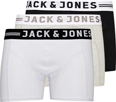 Immagine prodotto di Jack & Jones 3-pack Sense Retro Short / Pant Elastico in vita con logo, Tessuto jersey elasticizzato, Vestibilità comoda