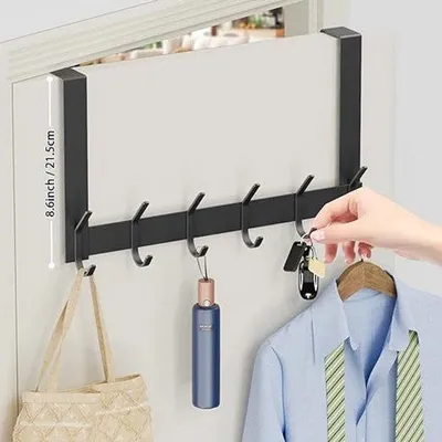 Image de Support d'armoire, robuste \ Tringle à vêtements / Tringle murale / Peu encombrant 40 x 7,5 x 20 cm