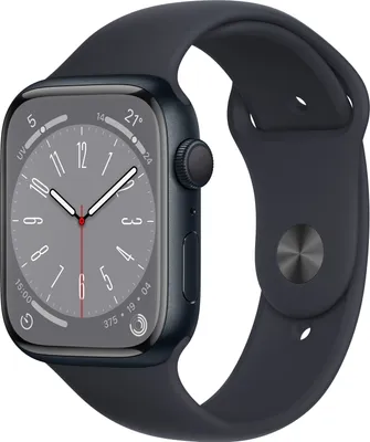 Produktbild von Apple Watch 8 45mm GPS Aluminum Midnight Sport Band Ricond. Grado A++