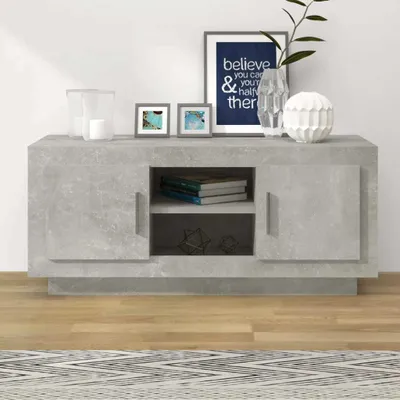Produktbild von The Living Store TV-Schrank Betongrau 102x35x45 cm Holzwerkstoff