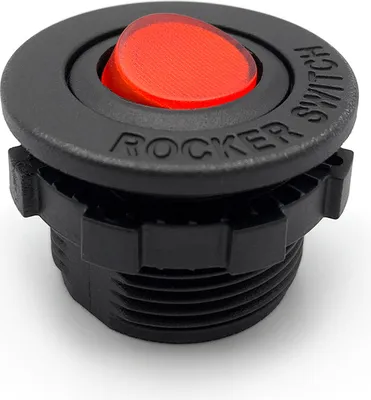 Produktbild von Wippschalter Einsatz | Rot | 12V | 10A | Ø29mm