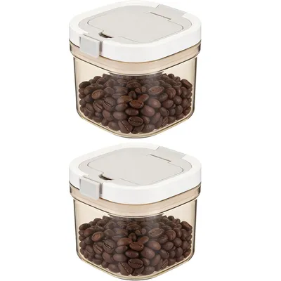 Produktbild von Luftdichte Kaffeedose, 800 ml Vorratsbehälter mit Löffel, ideal für Kaffee, Kaffeebohnen, Tee, Zucker, Mehl, Getreide und andere Lebensmittel