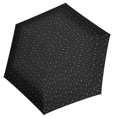 Produktbild von Knirps Taschenregenschirm Regenschirm U.200 Ultra Light Duomatic Rain Black schwarz mehrfarbig