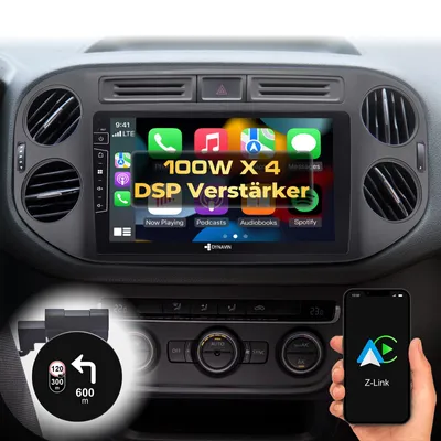 Produktbild von 9 Zoll Android Autoradio Navi für VW Golf 5 Plus | Tiguan 2007-2016 Wireless Carplay Android Auto Head-up Display DAB+