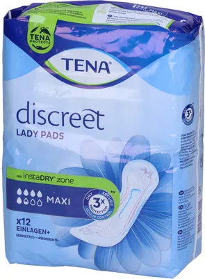 Obrázek produktu pro Noční inkontinenční vložky TENA Lady Discreet Maxi, 12 vložek