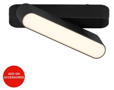 Obrázok produktu pre Systém koľajničiek Briloner Luxtrail, teplá biela, otočný, príslušenstvo, čierny, 13 cm