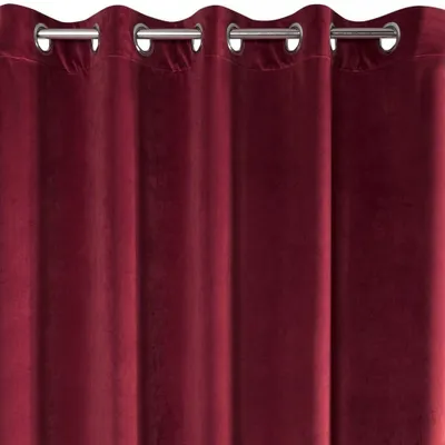 Produktbild von Zasłona welwetowa na przelotkach VILLA 140X250 bordowa