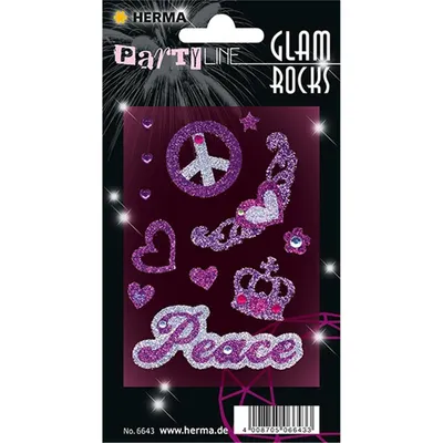 Produktbild von HERMA Glam Rocks Peace Handyaufkleber