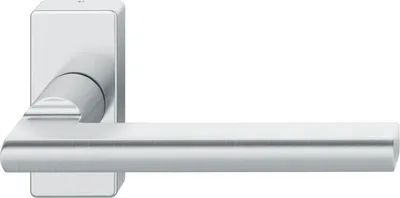 Produktbild von FSB Rahmentürdrücker 09 1035 Hochhaltefeder B eckige Rosette Edelstahl matt