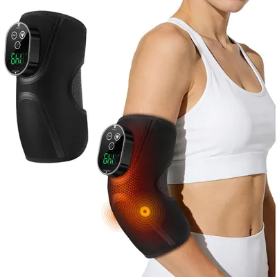 Produktbild von 2-in-1Ellenbogen-Massager,lindert Tennisarm-und Sehnenentzündungsschmerzen,3000mAh,113-149°FHeizarmmanschette,wiederaufladbarer Heiz-Ellenbogenschutz
