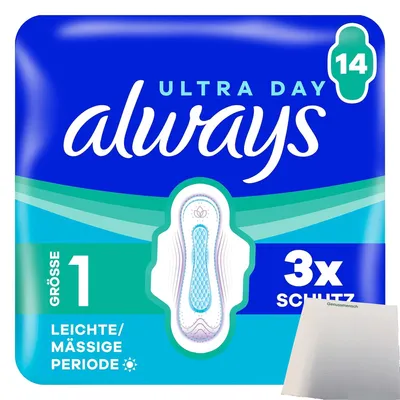 Produktbild von Always Ultra Normal (14 Binden) + usy Block